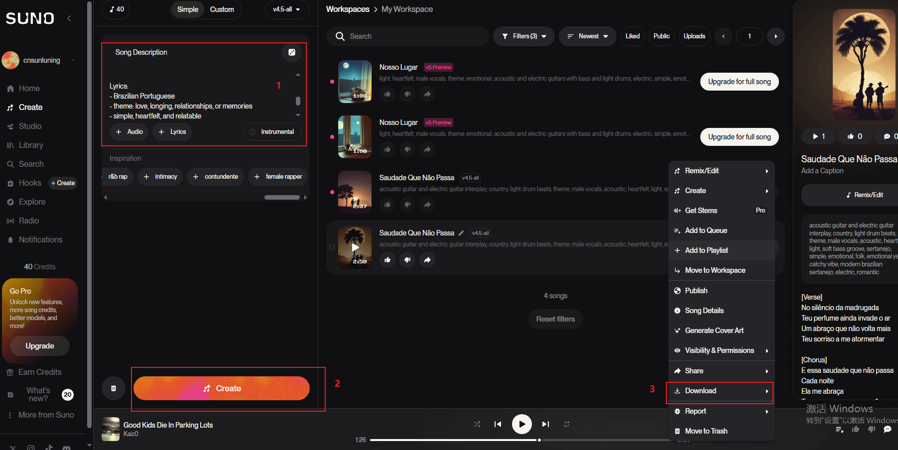 AI générateur de musique Suno