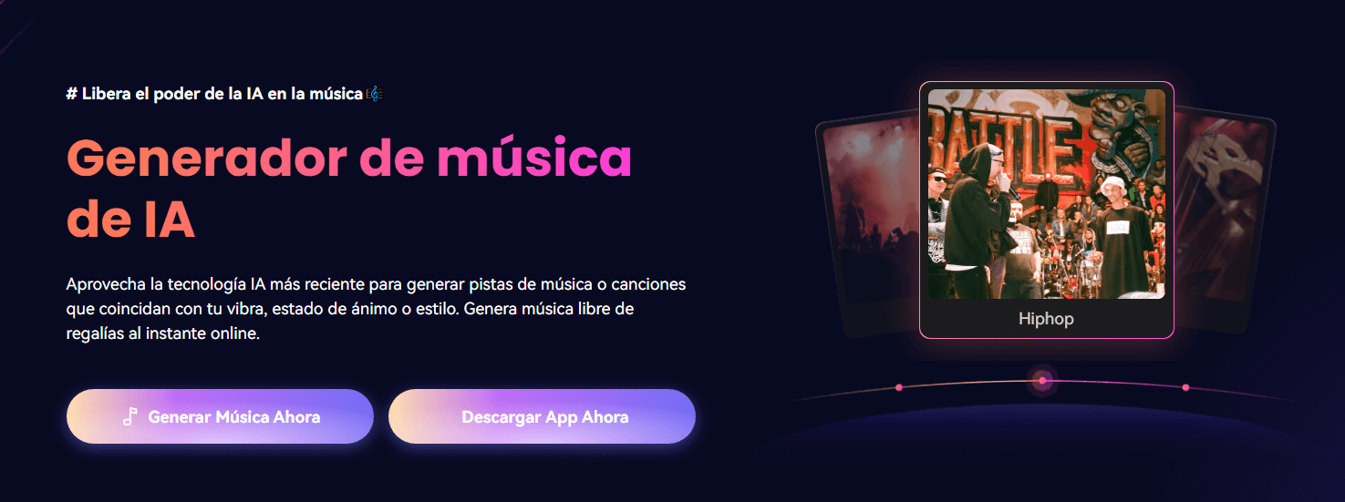 Media.io - transformar letras em faixas musicais