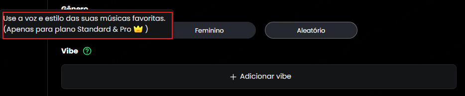 Use a voz e estilo das suas músicas favoritas