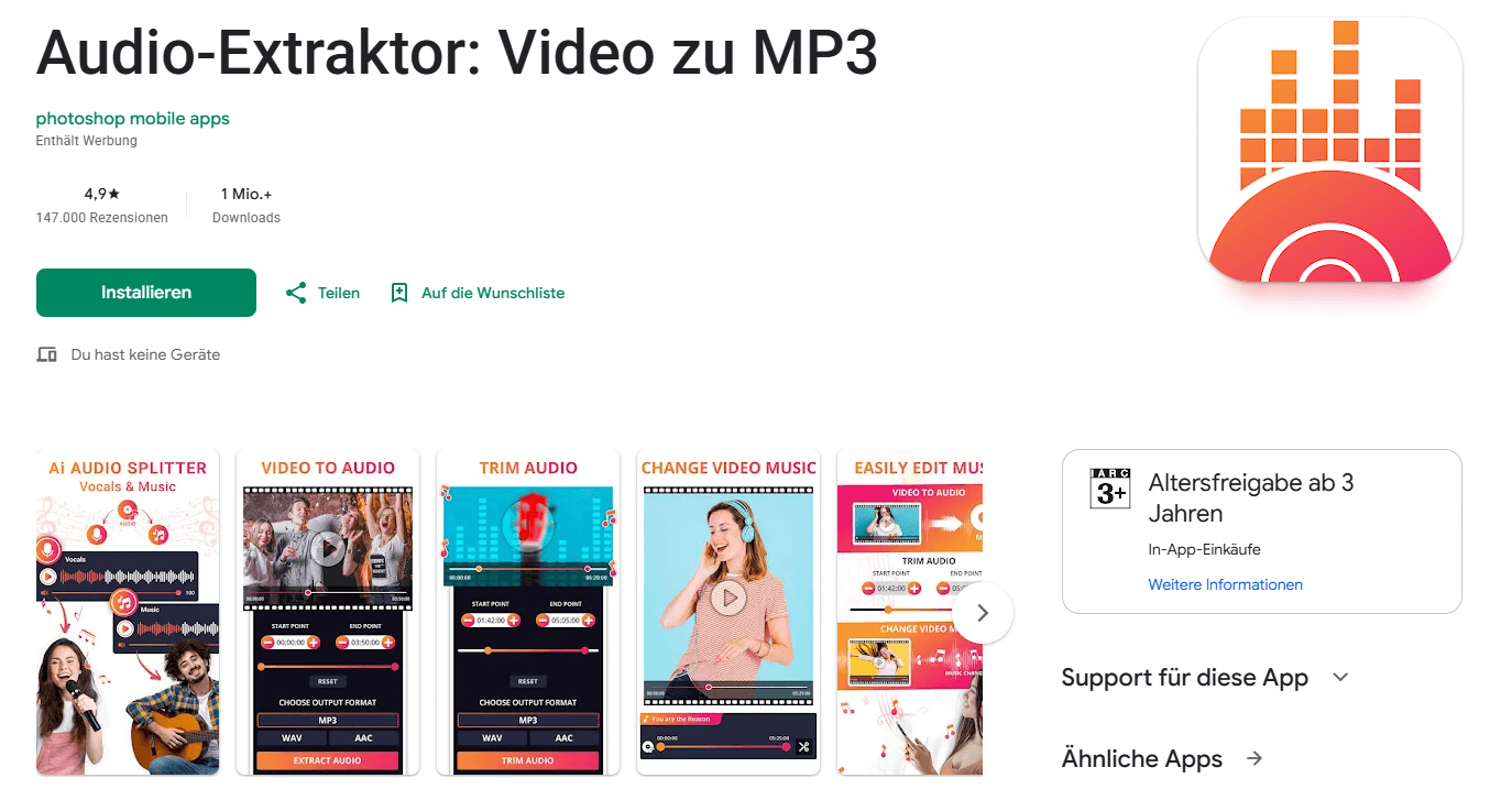 Audio-Extraktor: Video zu MP3