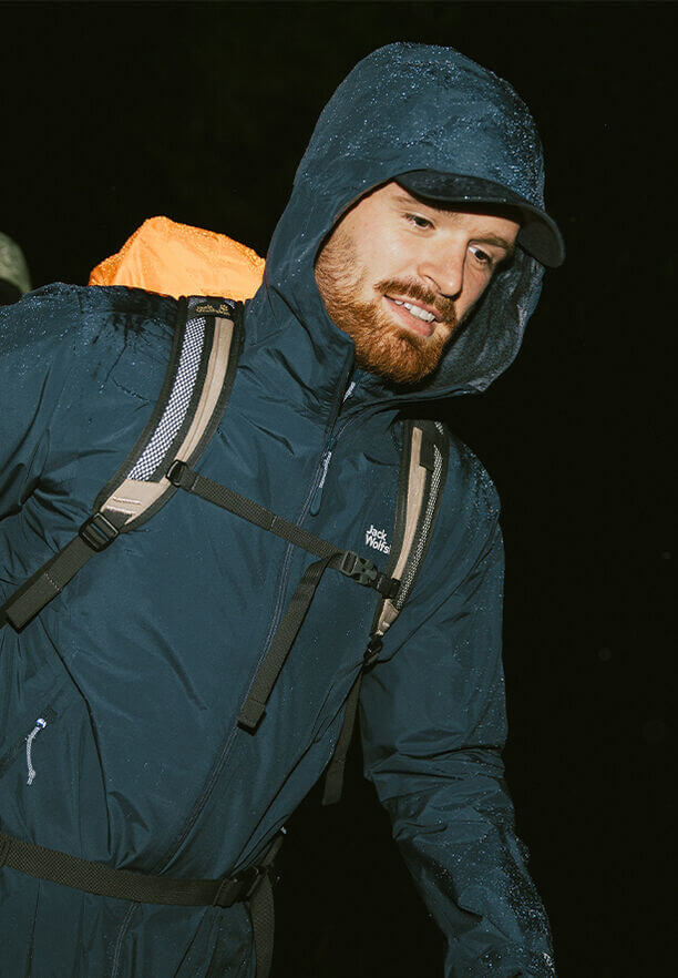 Wasserdichte Regenjacke mit 3-in-1 System von Jack Wolfskin