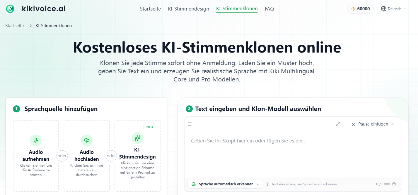kikivoice.ai Voice Cloning
