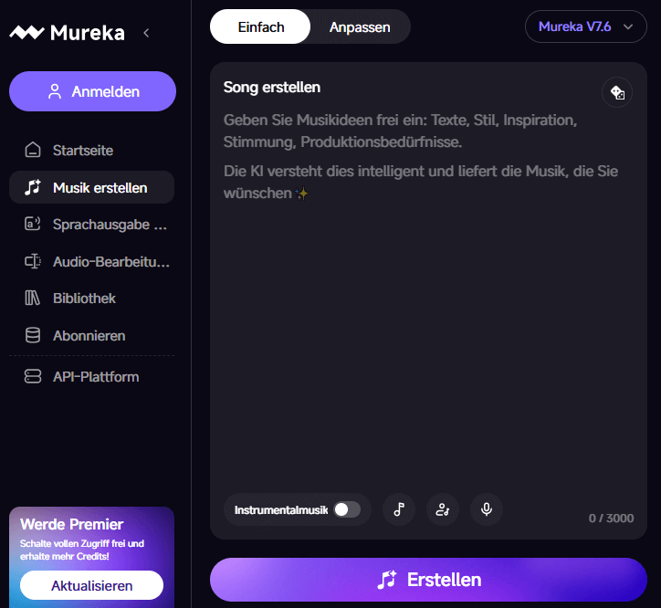 Mureka AI, text zu musik ki tools
