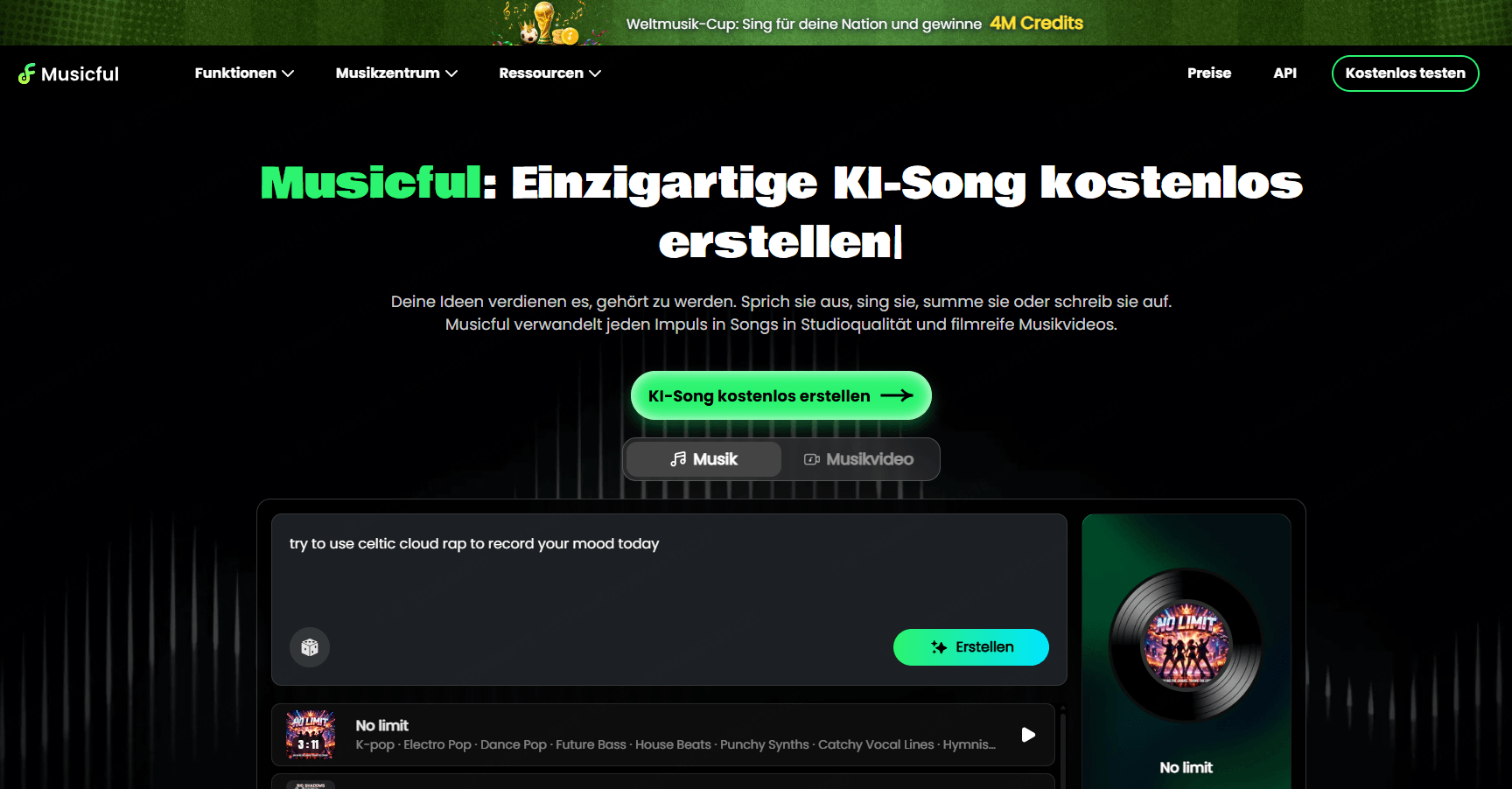 Musicful KI Song Generator
