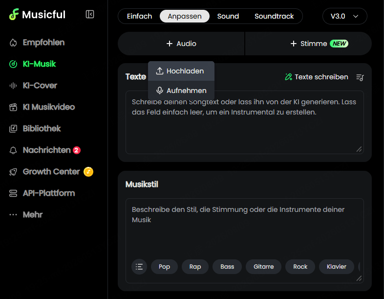 Musicful Videos in MP3 umwandeln