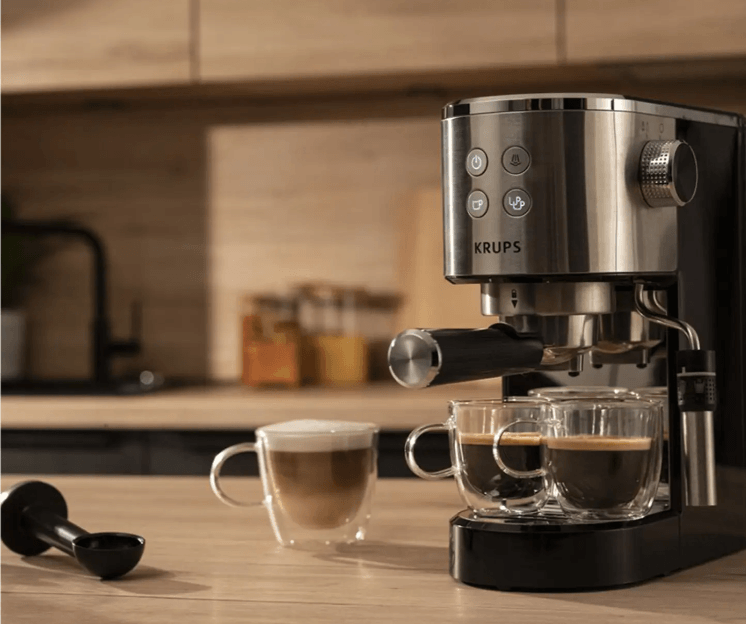 Virtuoso+ Siebträgermaschine und Kaffeemühle von KRUPS