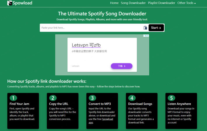 spowload, musik von spotify als MP3 herunterladen