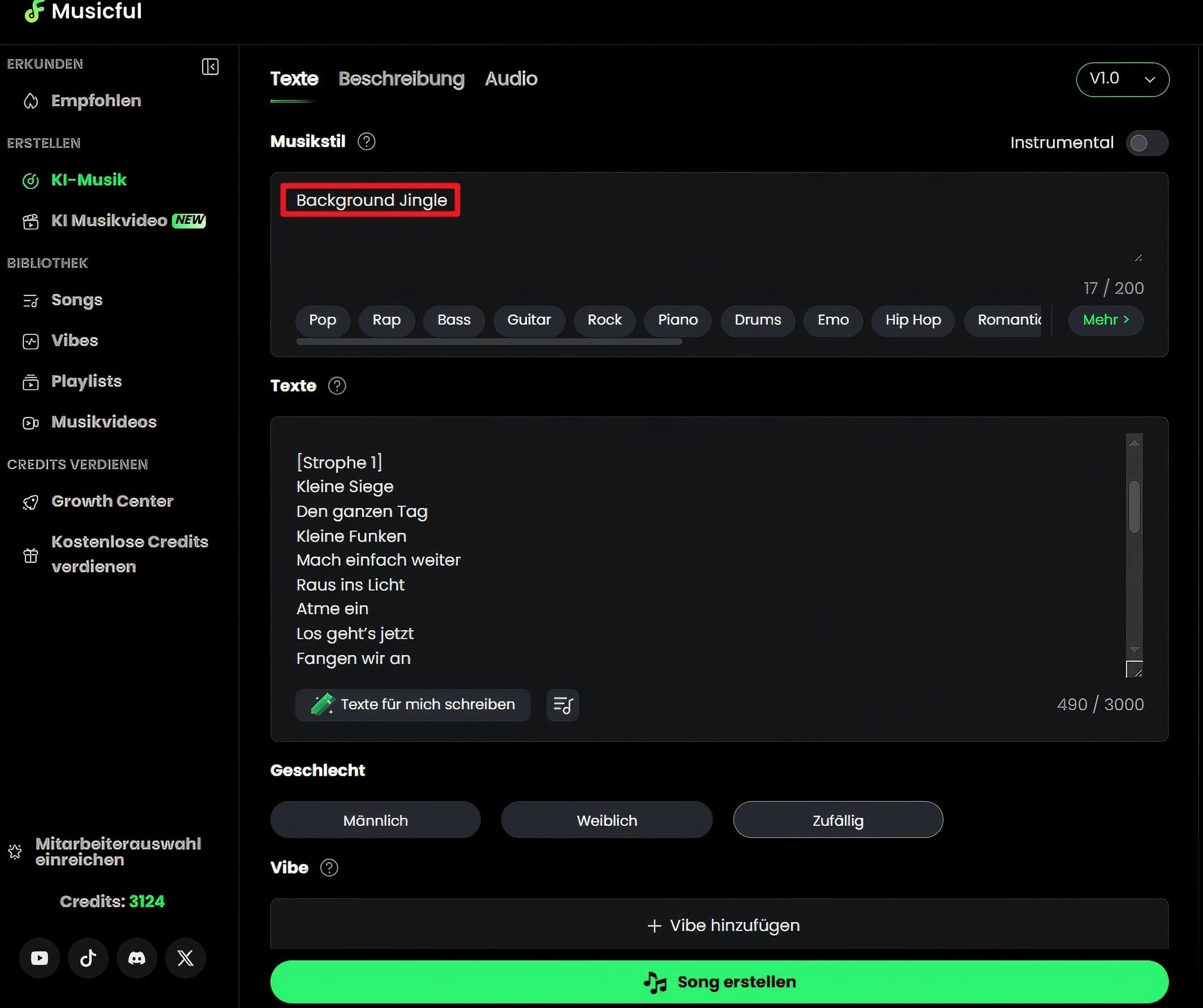 Schritte zur Jingle-Erstellung
