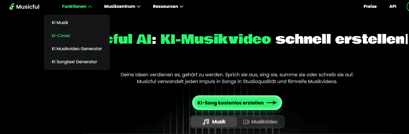 KI-Songgenerator mit Text kostenlos | Text in Lied umwandeln