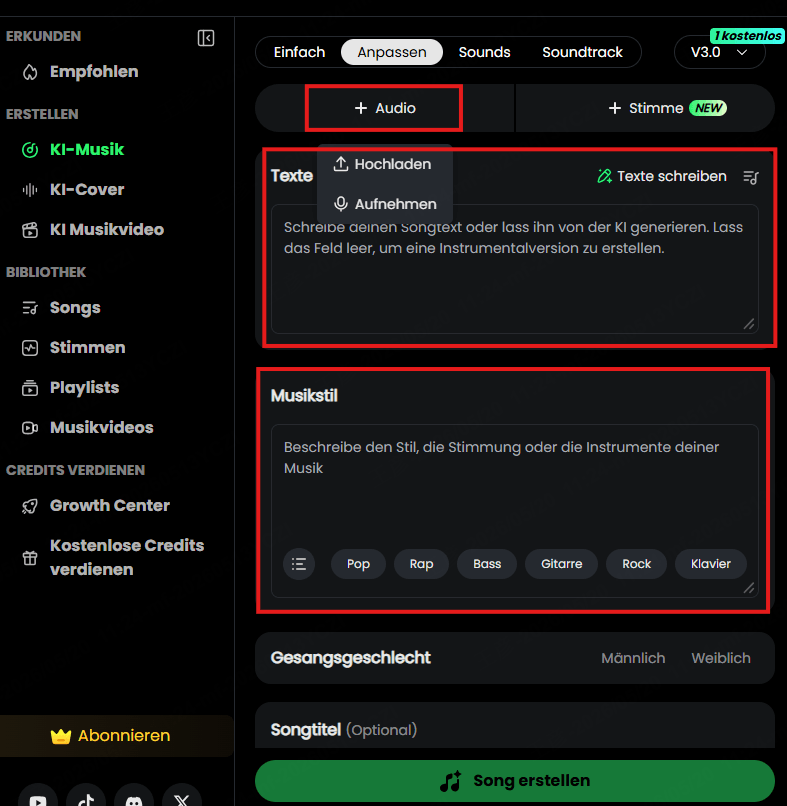 Musicful KI-Musikgenerator