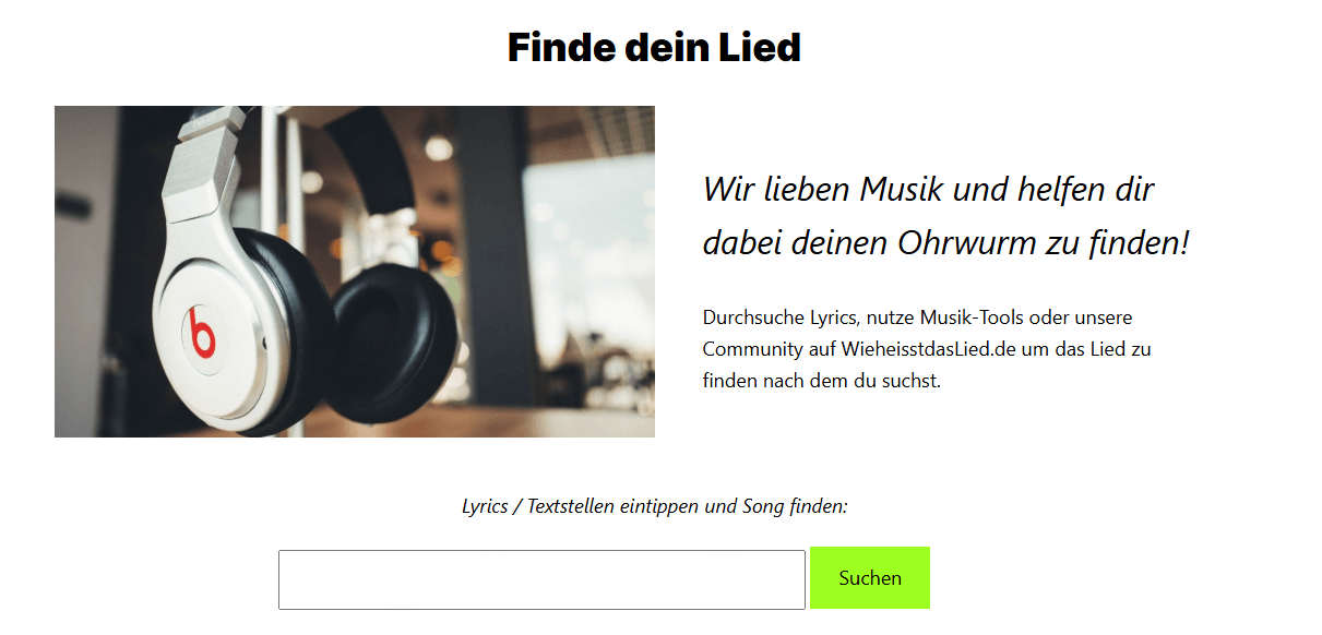 Wie heißt das Lied