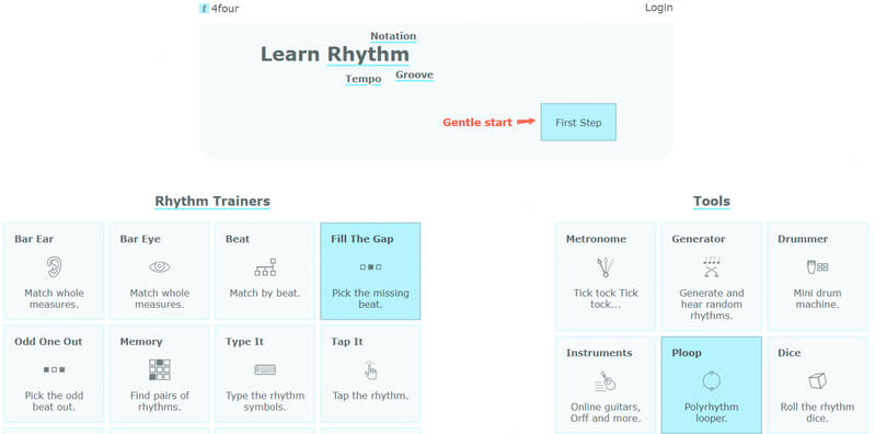 4four random rhythm genrator