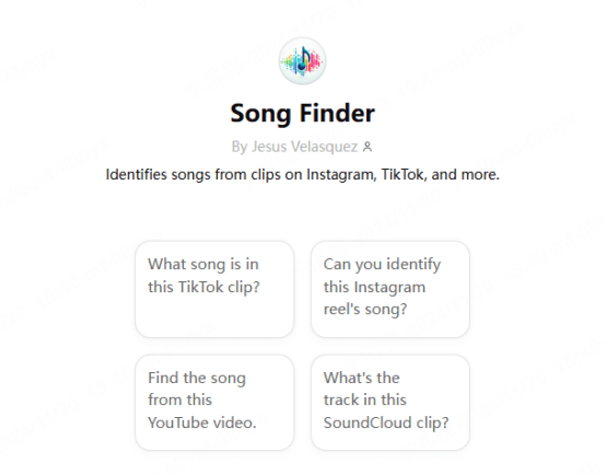 chatgpt song finder