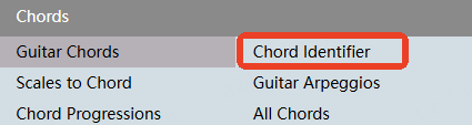 choose chord identifier