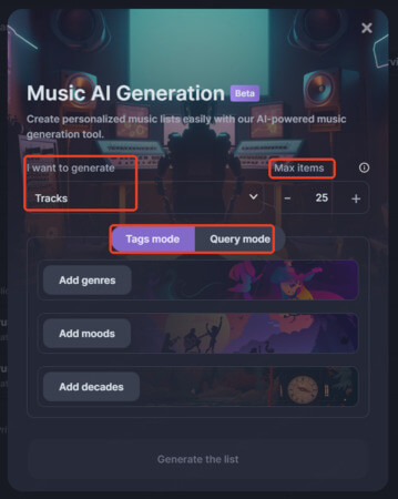 choose mode