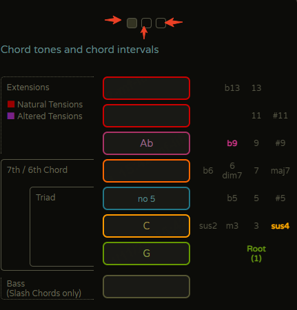 chord tones