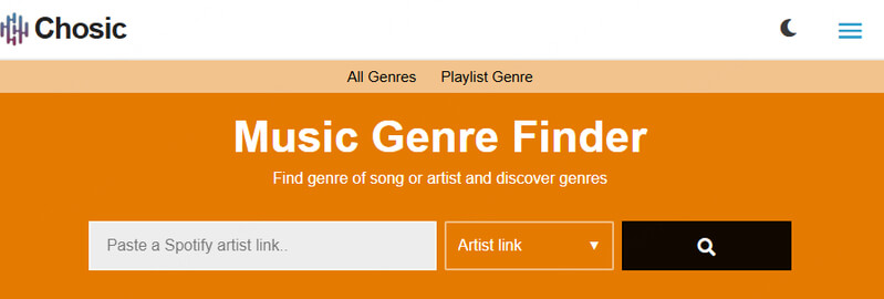 chosic music style finder