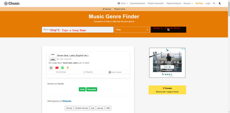 chosic music style finder