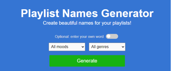 chosic playlist names generator