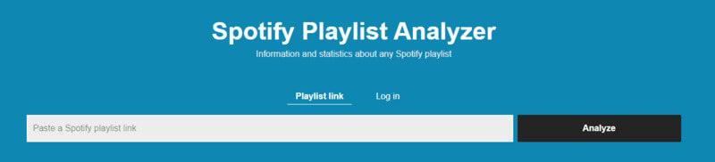 chosic spotify playlist analyzer