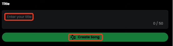 click create song on custom mode