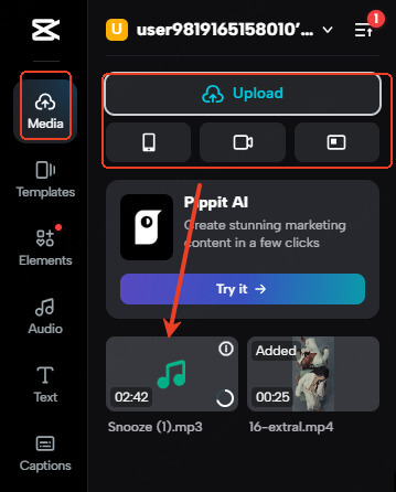 click files from computer