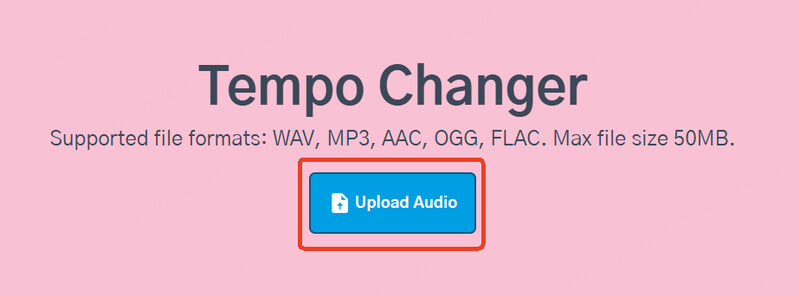 click upload audio