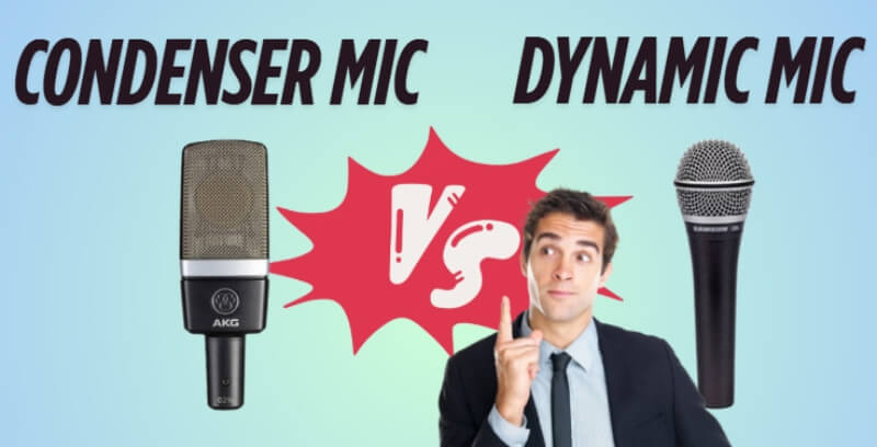 condenser mic vs dynamic mic
