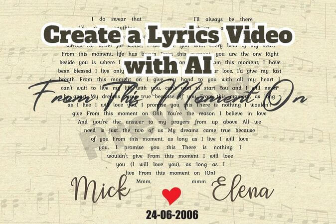 create a lyrics video with ai