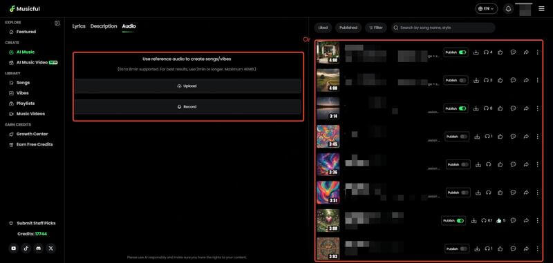 start with a base track