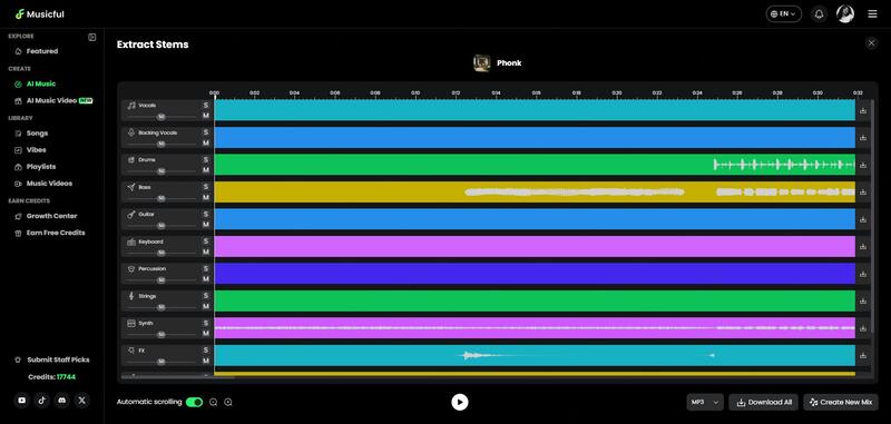 musicful stem splitter