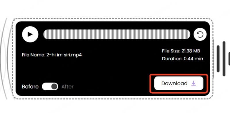 download the output