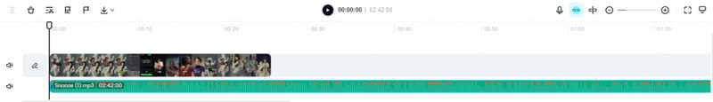 drag the audio file