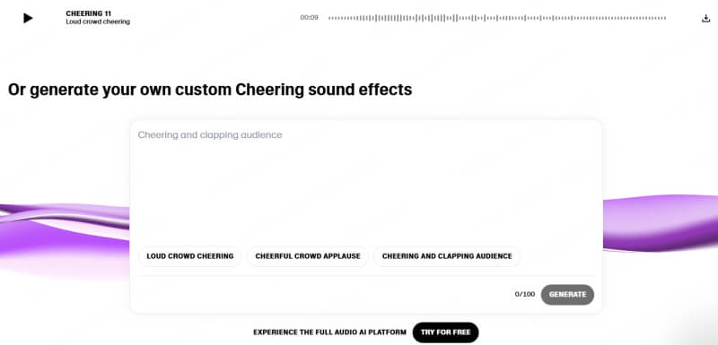elevenlabs crowd chanting generator