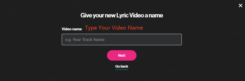 enter your video name