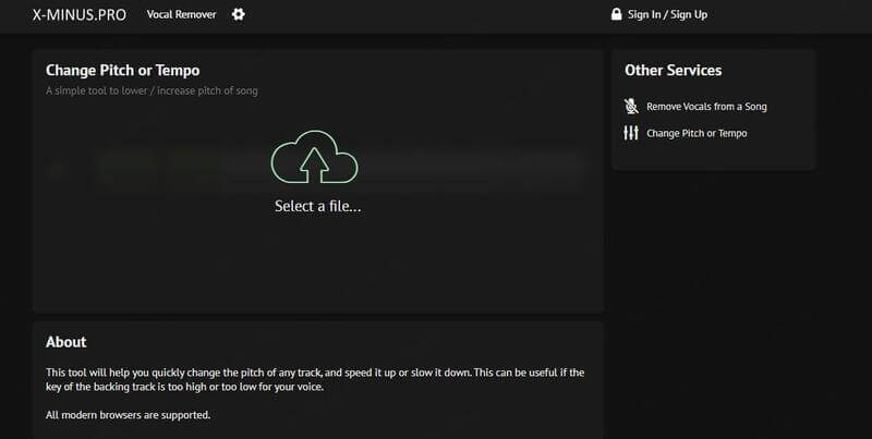 free online pitch changer for song