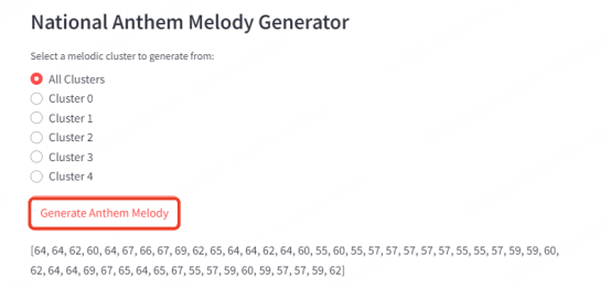 generate anthem melody 