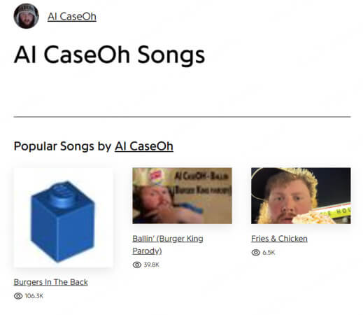 genius caseoh ai songs