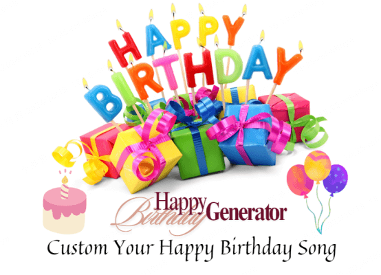 happy birthday song generator