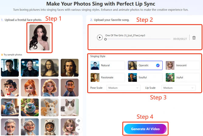 how to make photo sing