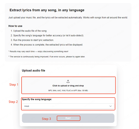lyrixer lyrics extractor from song