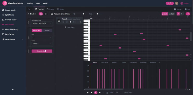 makebestmusic midi generator