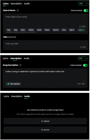 method 1 create backing tracks