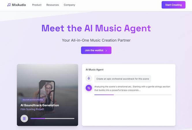 mixaudio ai agent music