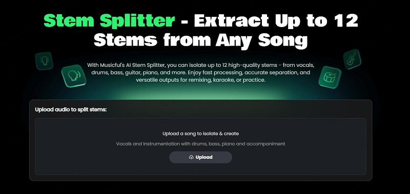 musicful ai stem splitter