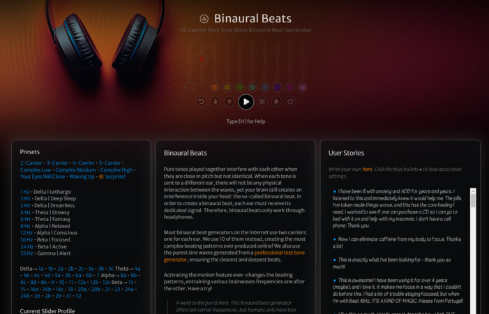 mynoise binaural generator