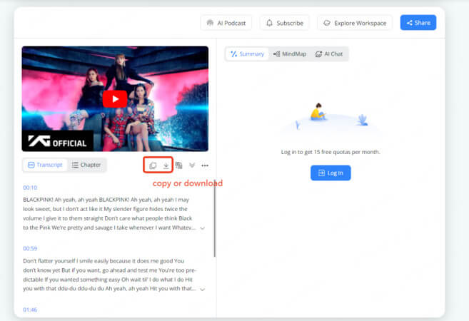 copy or download the lyrics
