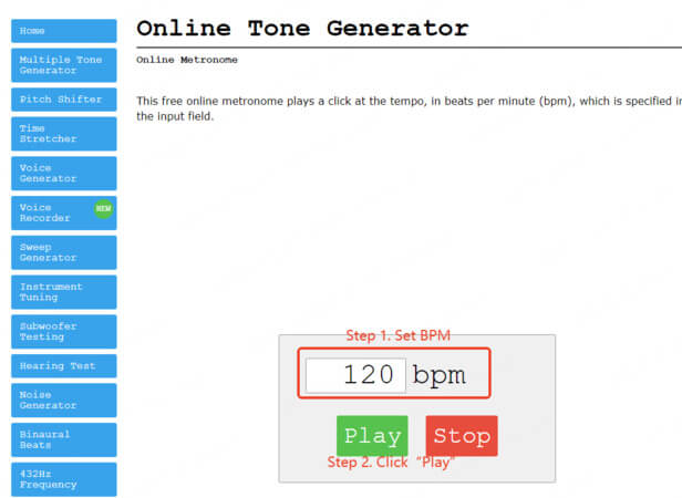 online tone generator