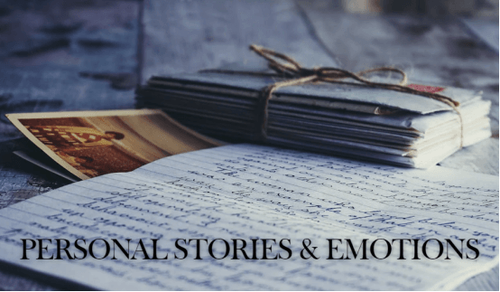 personal stories and emotions