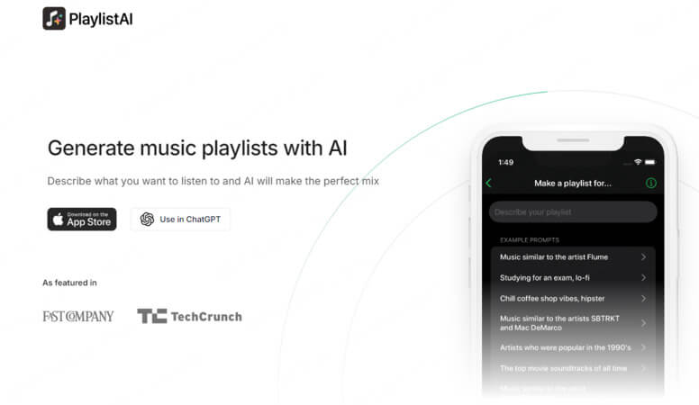 playlistai music list maker